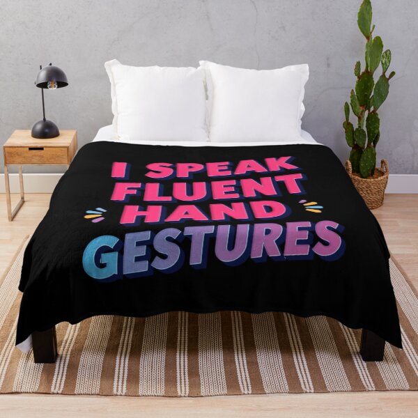Item preview, I SPEAK FLUENT HAND GESTURES - Italian Humor Gift Idea – Fun Phrase & Cultural Joke designed and sold by Sun Sand & Sea Art.