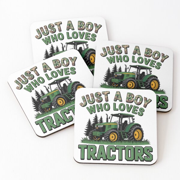 Item preview, Just a Boy Who Loves Tractors - Farm Life Green Tractor Design designed and sold by PixelExpressStudio.