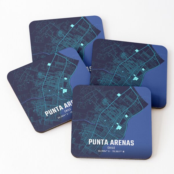 Item preview, Punta Arenas Midnight City Map designed and sold by HomeLivingCo.