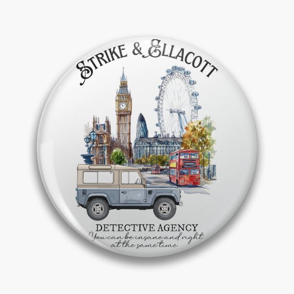 Item preview, Strike & Ellacott Detective Agency, Cormoran, Detective Bookish Gift Idea, Birthday Gift, Christmas Gift, Book Lover,  Detective Books Lover, You can be insane designed and sold by Gabriellina.