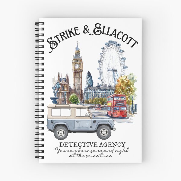 Item preview, Strike & Ellacott Detective Agency, Cormoran, Detective Bookish Gift Idea, Birthday Gift, Christmas Gift, Book Lover,  Detective Books Lover, You can be insane designed and sold by Gabriellina.