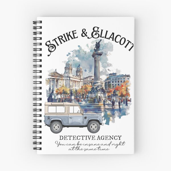Item preview, Strike & Ellacott Detective Agency, Cormoran, Detective Bookish Gift Idea, Birthday Gift, Christmas Gift, Book Lover,  Detective Books Lover, You can be insane designed and sold by Gabriellina.