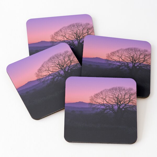 Item preview, Dramatic Purple and Pink Winter Sunset Silhouette designed and sold by Greysline.