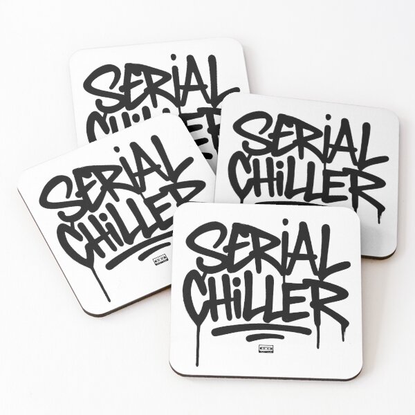 Item preview, Serial Chiller Graffiti Street Art Typography designed and sold by WHITE FLAME PRINTS.