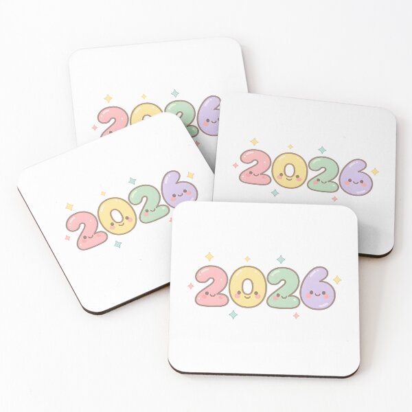 Item preview, Kawaii Pastel 2026 Cute New Year Sticker designed and sold by SassyArtistry.
