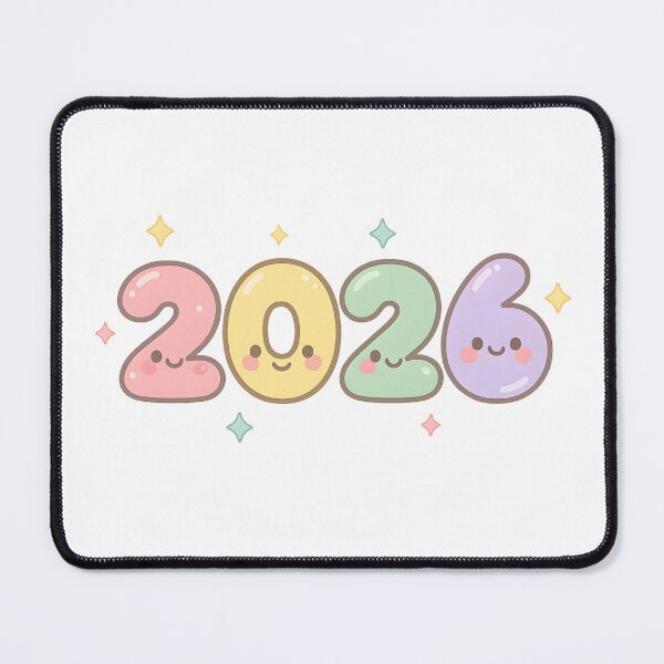Item preview, Kawaii Pastel 2026 Cute New Year Sticker designed and sold by SassyArtistry.