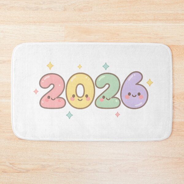 Item preview, Kawaii Pastel 2026 Cute New Year Sticker designed and sold by SassyArtistry.