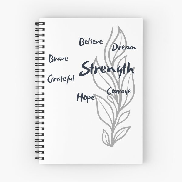 Item preview, Strength Believe Brave Dream Grateful Courage Hope Workart designed and sold by SapphireOne.