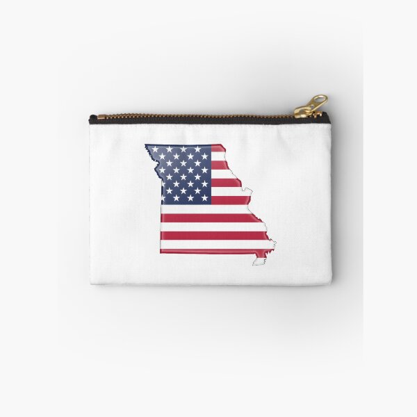 Item preview, Missouri USA Flag Silhouette – Stars and Stripes State Outline designed and sold by Paper Drip.