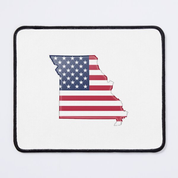 Item preview, Missouri USA Flag Silhouette – Stars and Stripes State Outline designed and sold by Paper Drip.