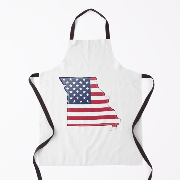 Item preview, Missouri USA Flag Silhouette – Stars and Stripes State Outline designed and sold by Paper Drip.