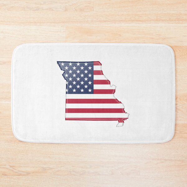 Item preview, Missouri USA Flag Silhouette – Stars and Stripes State Outline designed and sold by Paper Drip.