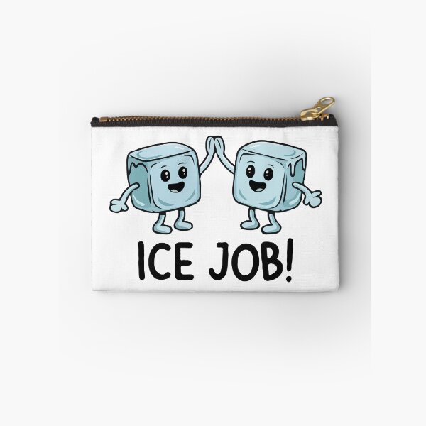 Item preview, Ice Cube Pun “Ice Job!” – Cute Funny High Five Cartoon | Positive Encouragement & Congratulations Gift Design designed and sold by BrainBubbleArt.