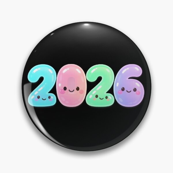 Item preview, Cute Pastel Kawaii 2026 Happy New Year Sticker designed and sold by SassyArtistry.