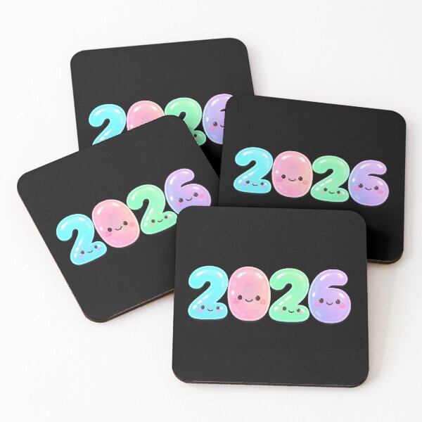 Item preview, Cute Pastel Kawaii 2026 Happy New Year Sticker designed and sold by SassyArtistry.