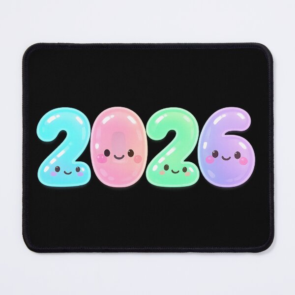 Item preview, Cute Pastel Kawaii 2026 Happy New Year Sticker designed and sold by SassyArtistry.
