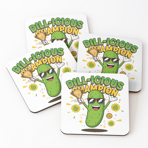 Item preview, Dill-icious Champion Pickle Celebration – Funny Whimsical Pickle Design designed and sold by Tiny Globe .