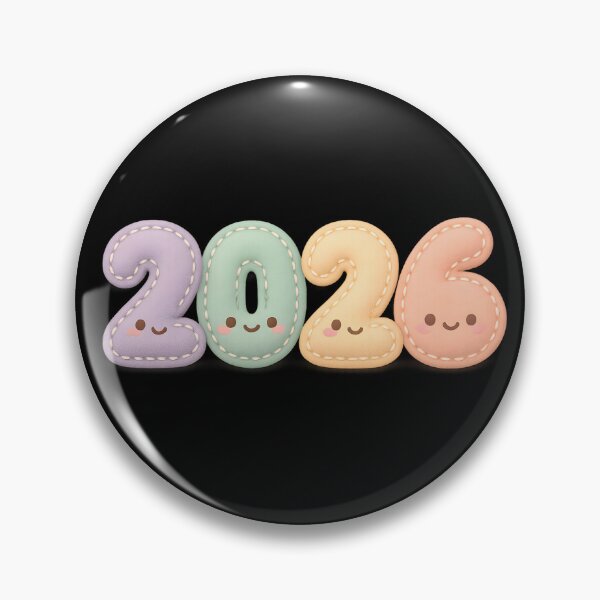 Item preview, Kawaii Stitched 2026 Cute New Year Sticker designed and sold by SassyArtistry.