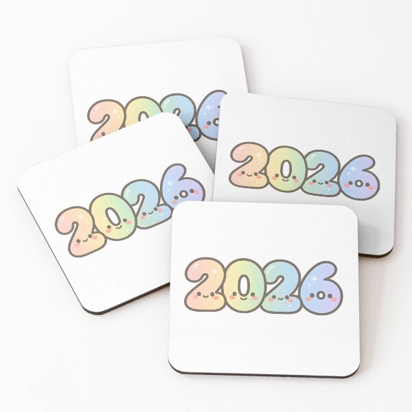 Item preview, Kawaii Gradient 2026 Cute New Year Sticker designed and sold by SassyArtistry.