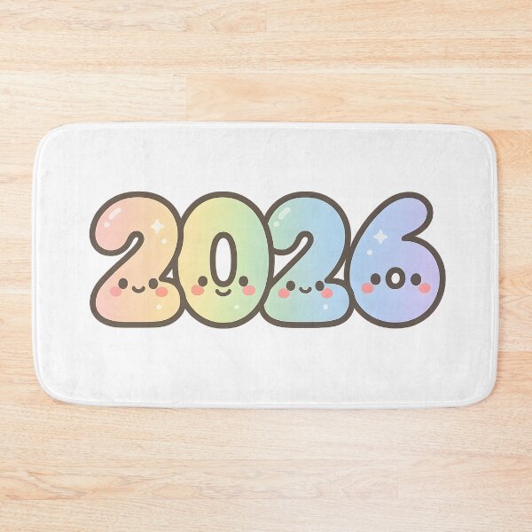 Item preview, Kawaii Gradient 2026 Cute New Year Sticker designed and sold by SassyArtistry.