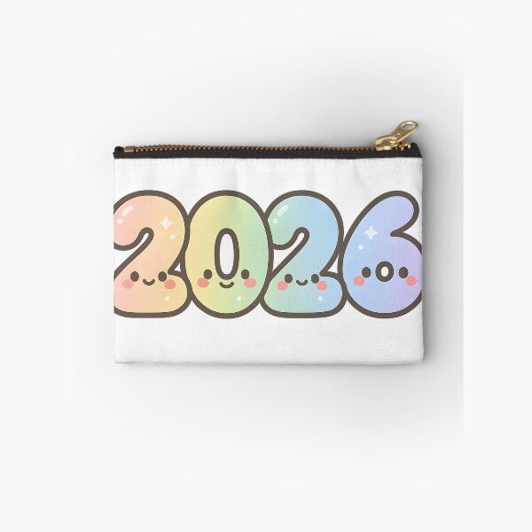 Item preview, Kawaii Gradient 2026 Cute New Year Sticker designed and sold by SassyArtistry.