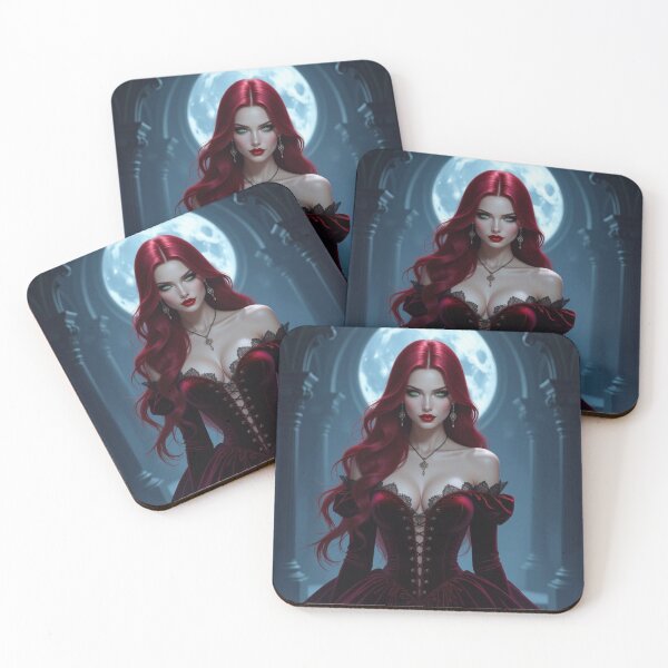 Item preview, Lady in Red in Moonlight designed and sold by Prestons Corner.