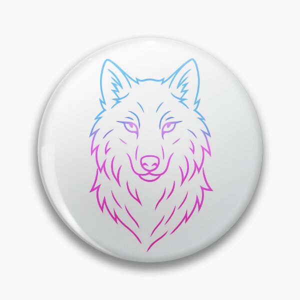 Item preview, Neon Wolf Glow – Cyber Spirit designed and sold by UmniTok.