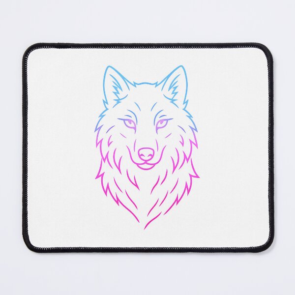 Item preview, Neon Wolf Glow – Cyber Spirit designed and sold by UmniTok.