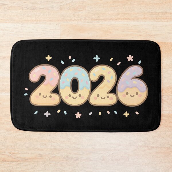 Item preview, Cute Donut Sprinkle 2026 Kawaii New Year Sticker designed and sold by SassyArtistry.