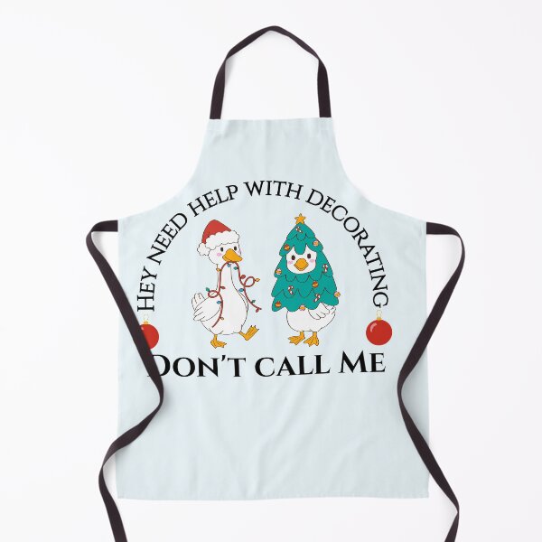 Item preview, Funny Christmas Geese with a quote “Hey, Need Help with Decorating? Don’t Call Me” designed and sold by printzy Lab.