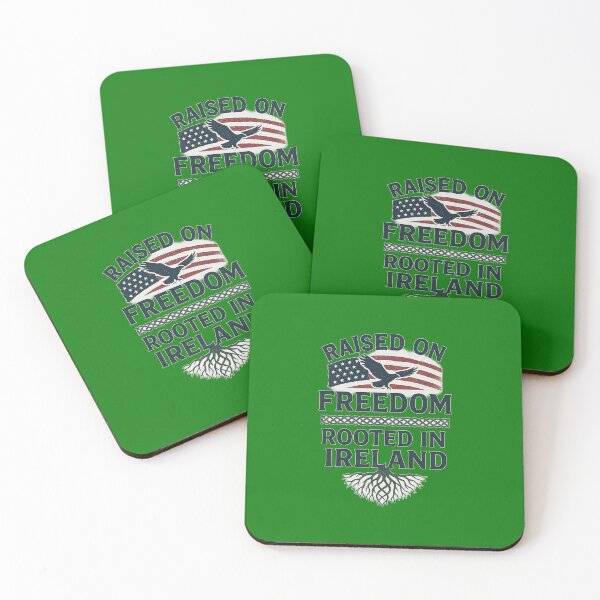 Item preview, Ireland Roots USA Freedom design – Irish American Pride Gift designed and sold by MayoToManhattan.