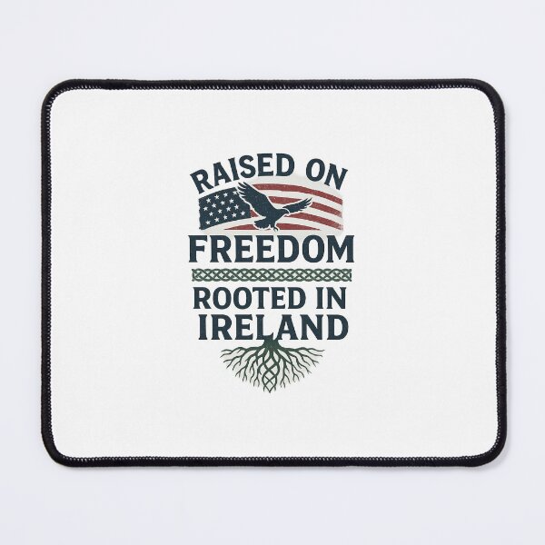 Item preview, Ireland Roots USA Freedom design – Irish American Pride Gift designed and sold by MayoToManhattan.