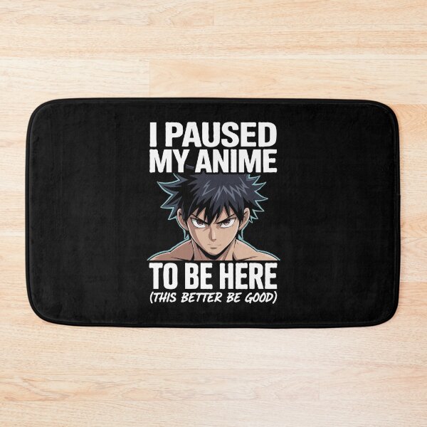 Item preview, I Paused My Anime To Be Here Funny Otaku Design - Anime Lover Gift - Cool Manga Boy Art for Gamers & Weebs designed and sold by BrainBubbleArt.
