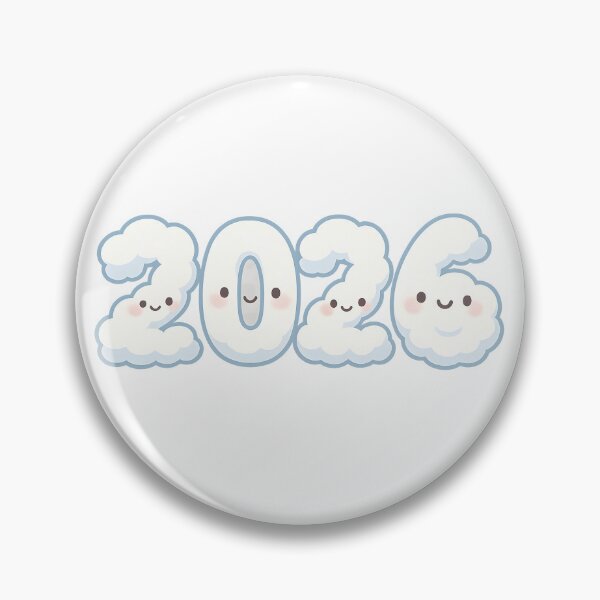 Item preview, Fluffy Cloud 2026 Kawaii New Year Sticker designed and sold by SassyArtistry.