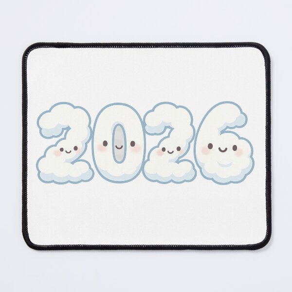 Item preview, Fluffy Cloud 2026 Kawaii New Year Sticker designed and sold by SassyArtistry.