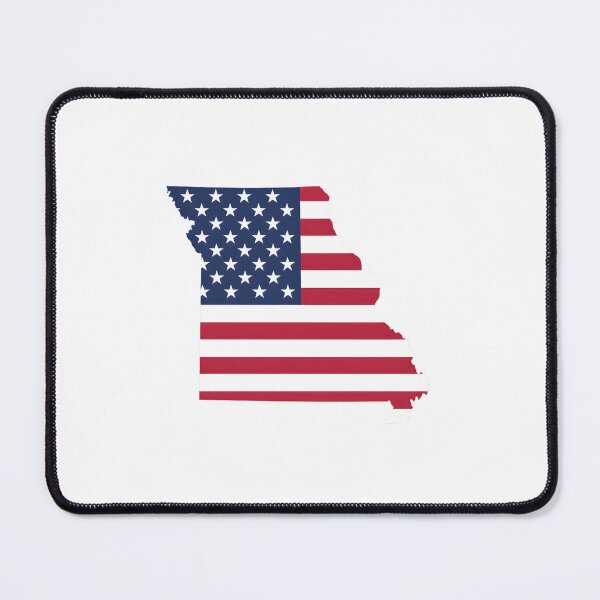 Item preview, Missouri USA Flag Silhouette – Stars and Stripes State Outline designed and sold by Paper Drip.