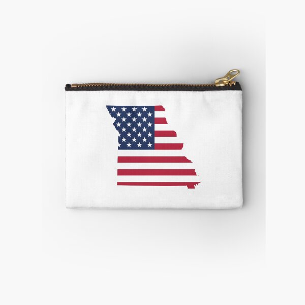 Item preview, Missouri USA Flag Silhouette – Stars and Stripes State Outline designed and sold by Paper Drip.