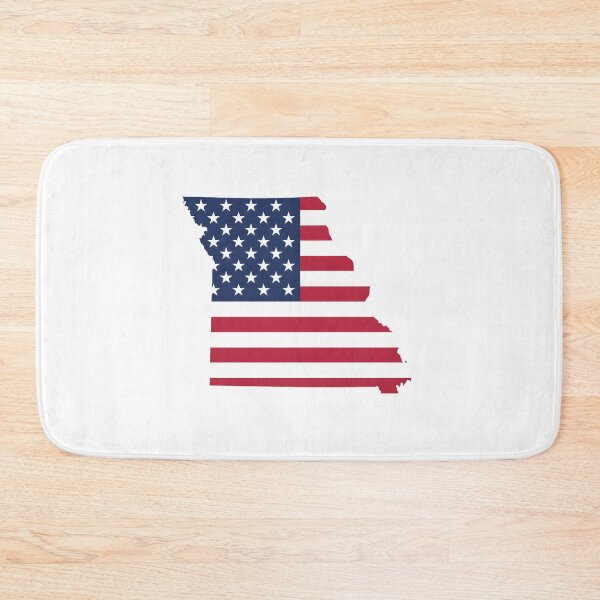 Item preview, Missouri USA Flag Silhouette – Stars and Stripes State Outline designed and sold by Paper Drip.