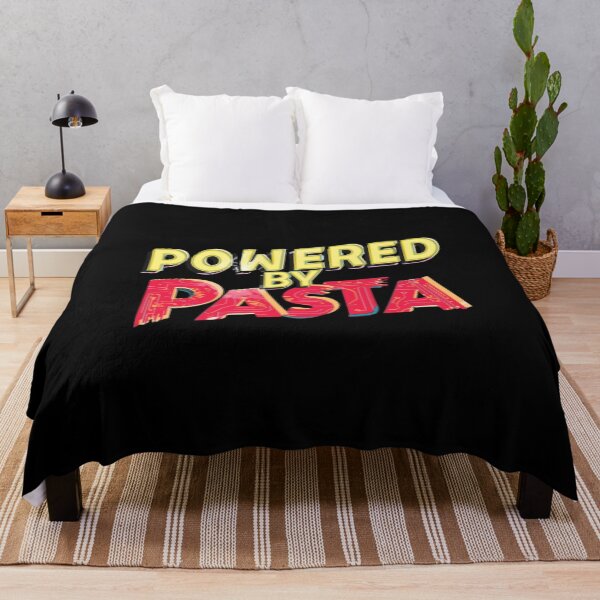 Item preview, POWERED BY PASTA-. Italian Kitchen Humor – Fun Pasta & Food Lover Gift Idea– Fun Phrase & Cultural Joke designed and sold by Sun Sand & Sea Art.