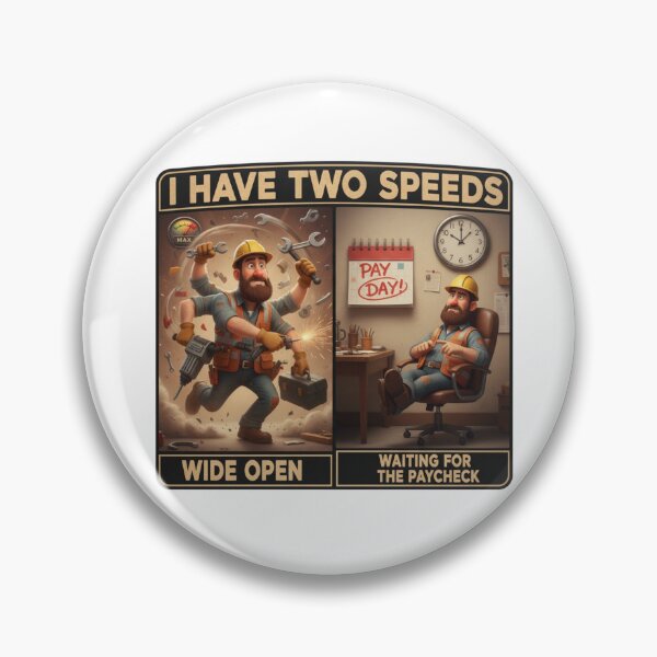Item preview, Wide Open vs. Paycheck Wait: Funny Blue Collar Work Speed designed and sold by StellarByteTees.