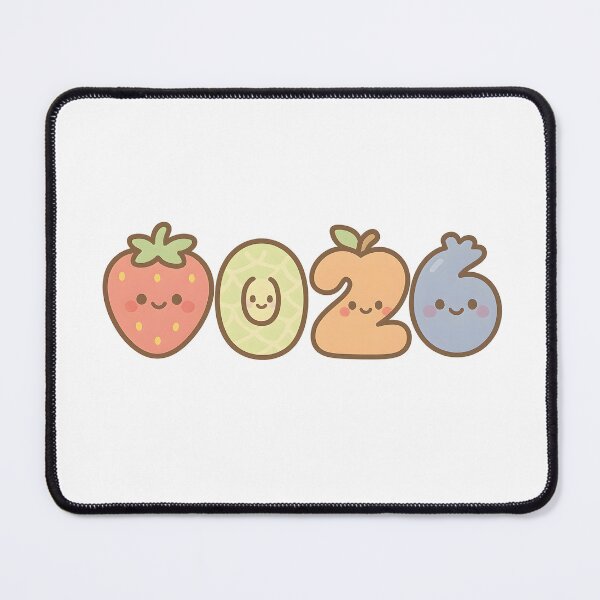 Item preview, Fruit 2026 Kawaii New Year Sticker designed and sold by SassyArtistry.