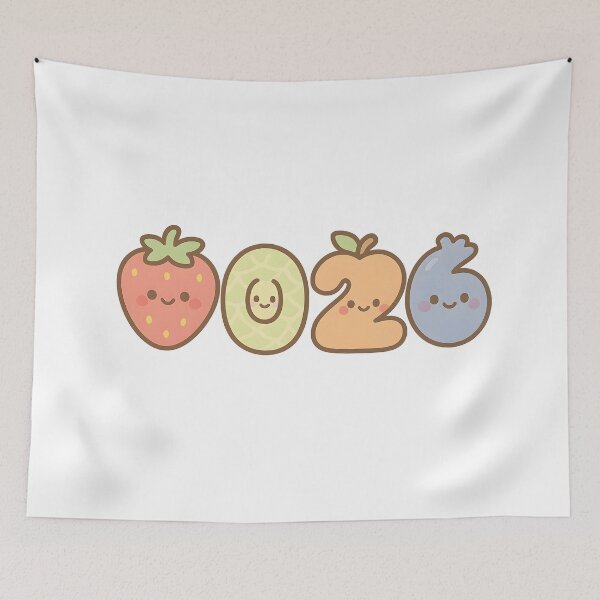 Item preview, Fruit 2026 Kawaii New Year Sticker designed and sold by SassyArtistry.