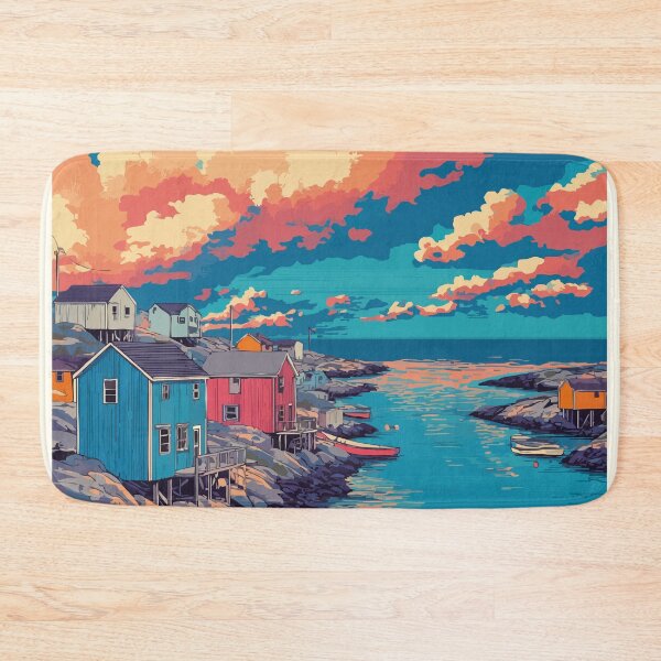 Item preview, Joe Batt's Arm Newfoundland | Fogo Island Outport Art designed and sold by TuncGK.
