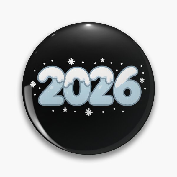 Item preview, Snowy Winter 2026 New Year Sticker designed and sold by SassyArtistry.