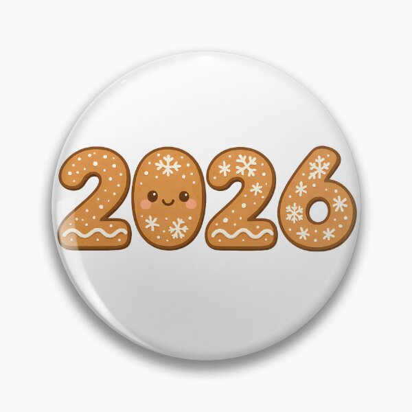 Item preview, Gingerbread 2026 Cute New Year Sticker designed and sold by SassyArtistry.