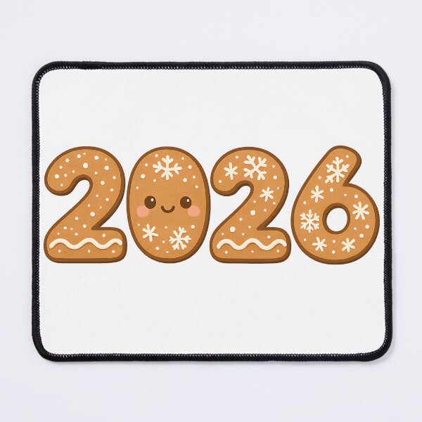 Item preview, Gingerbread 2026 Cute New Year Sticker designed and sold by SassyArtistry.