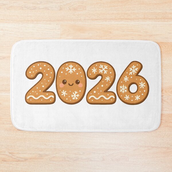 Item preview, Gingerbread 2026 Cute New Year Sticker designed and sold by SassyArtistry.