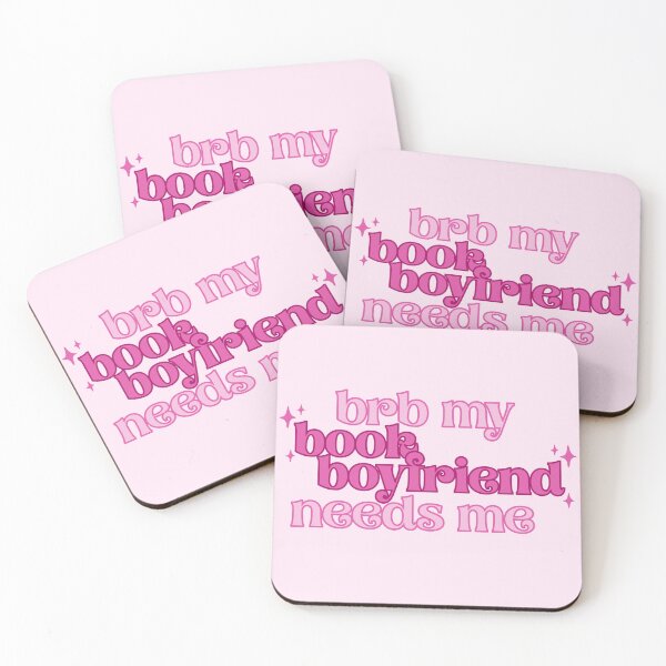 Item preview, Brb My Book Boyfriend Needs Me *+:｡.｡ designed and sold by BookishCharmCo.
