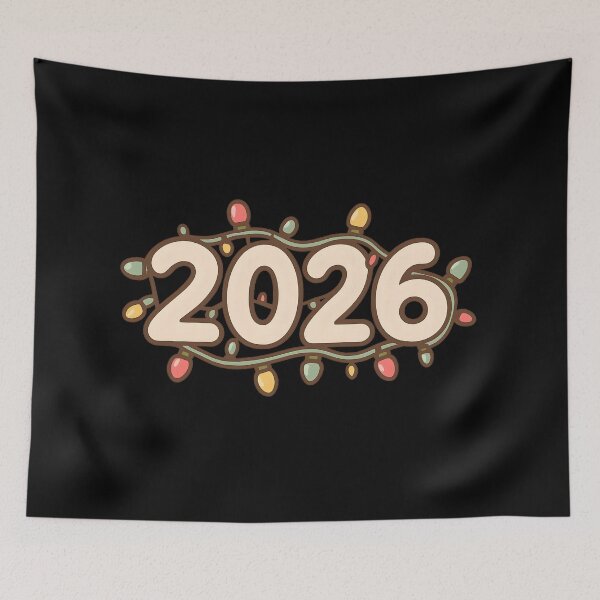 Item preview, Christmas Lights 2026 Holiday New Year Sticker designed and sold by SassyArtistry.
