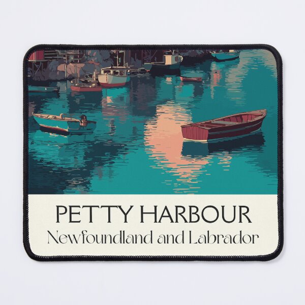 Item preview, Petty Harbour Newfoundland | Quaint Fishing Village Art designed and sold by TuncGK.